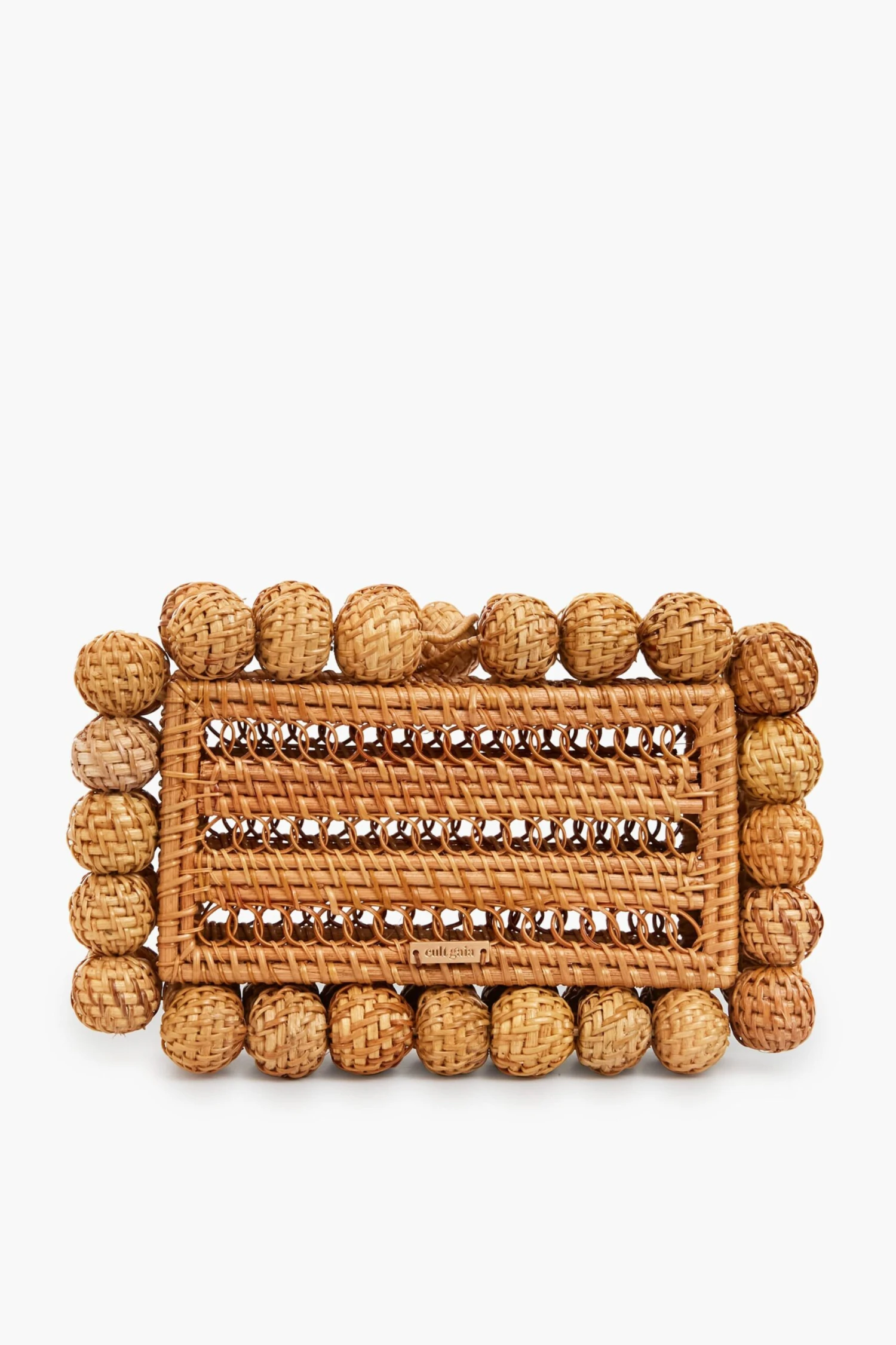 Cult Gaia EOS Natural Rattan Clutch 1 Cult Gaia EOS Natural Rattan Clutch