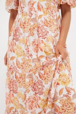 Saffron Floral Cisco Maxi Dress -Loeffler Randall Store Y3mWT8oHuh35ARoNIXFwobE70iuJ83J6 1