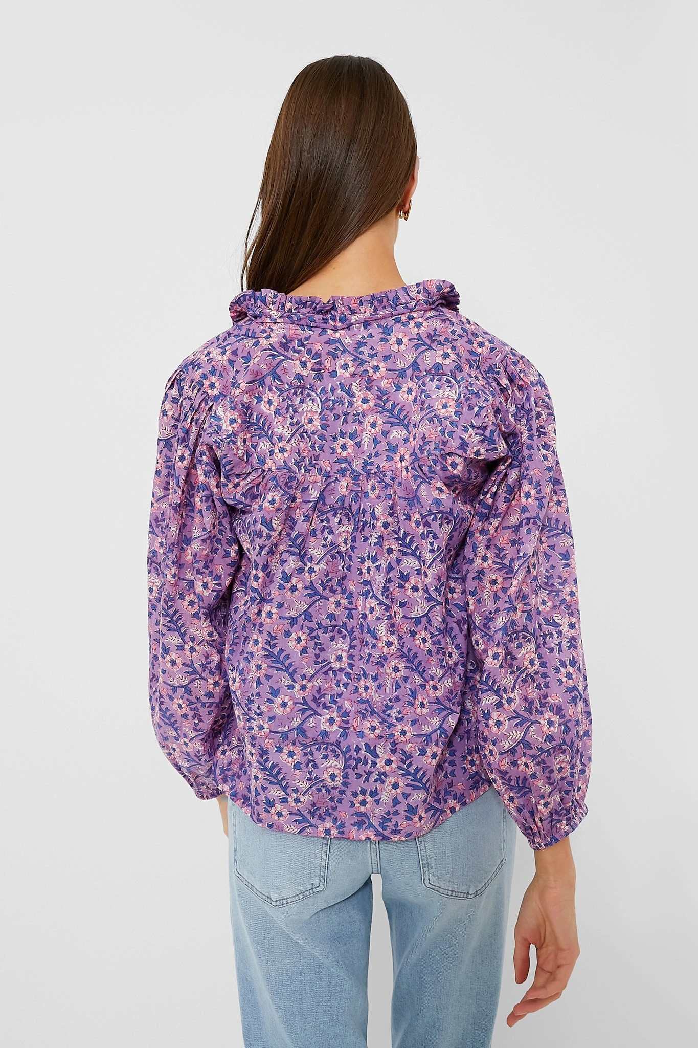 Violet Wildflower Organic Emmaline Blouse 4 Violet Wildflower Organic Emmaline Blouse - Image 4