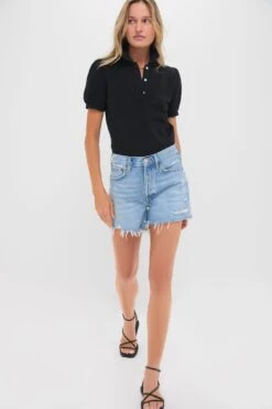 Black Pique Puff Sleeve Peggy Polo 11 Black Pique Puff Sleeve Peggy Polo -Loeffler Randall Store YDco56jEHdzAVMJhhRfm9qNuacKHrMjt 1