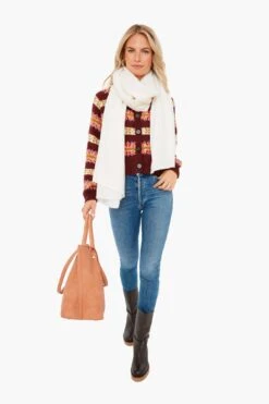 Soft White Cashmere Travel Wrap -Loeffler Randall Store YW6CssjHewZYbloAd3jntXsmiNzIN2oX 1