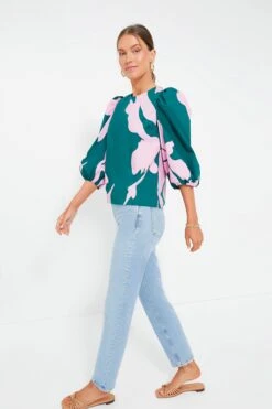 Pink & Green Penelope Puff Sleeve Top 10 Pink & Green Penelope Puff Sleeve Top -Loeffler Randall Store Ye7meQGVehMnjCQAwsbPkeHnuC0ollDV 1