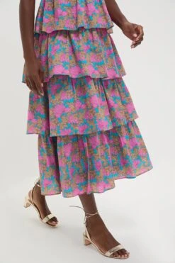 Brilliant Pink Floral Bonnie Midi Dress -Loeffler Randall Store Ye9wc9lB0LUMjYW30zemx6mGk38IvVZv 1