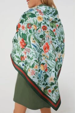 Blue Blooming Botanical Scarf -Loeffler Randall Store YpZsxdqUIOnhtt3eNxb9zvCjpjSSKXfP 1