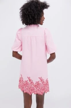 Pink & Red Embroidered Mimi Mini Dress -Loeffler Randall Store YqEctewrbkmPGxT7cnHyHysPH4S4EFQO 1