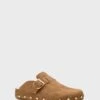 Veronica Beard Caramel Fern Slippers
