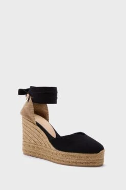 Castañer Black With Taupe Chiara Espadrilles