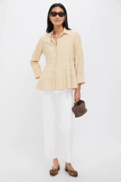 Tan Ashlen Blouse -Loeffler Randall Store ZOsGp6O38wEzksXRt7PfBKlHpq4wG7UH 1