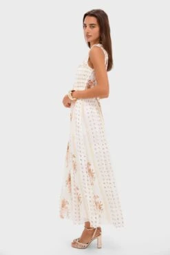 ULLA JOHNSON Alabaster Kasia Sleeveless Midi Dress -Loeffler Randall Store ZfYaFK5daiPX6a4LmPfCAWh4pLxKQHYK 1