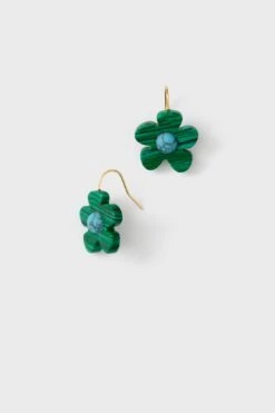 Malachite Heather Earrings