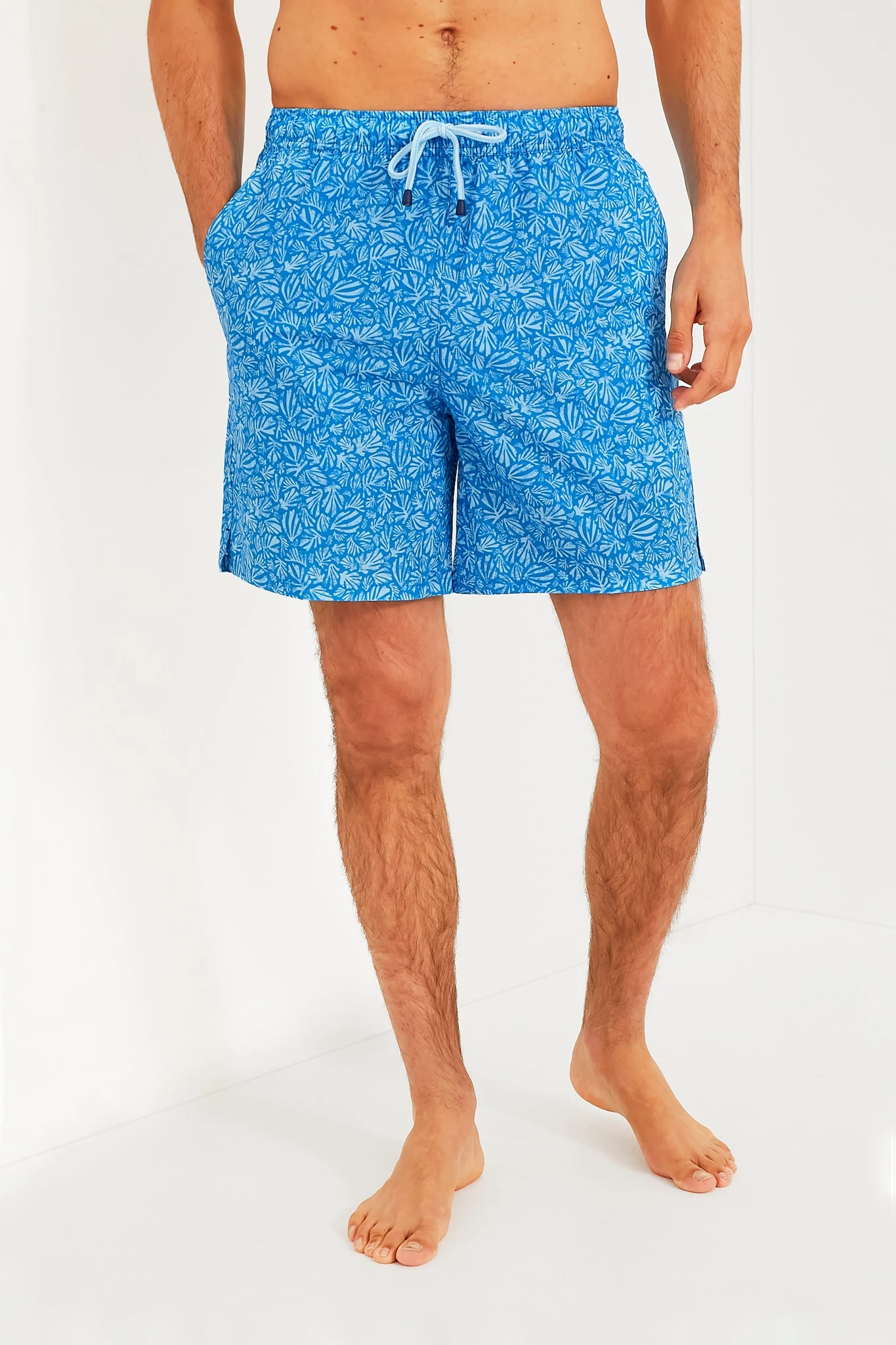 Peter Millar Blue Macaw Henri Botanical Swim Trunk 1 Peter Millar Blue Macaw Henri Botanical Swim Trunk