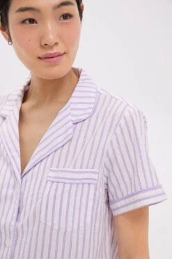 Women's Lavender French Ticking Short Set 10 Women's Lavender French Ticking Short Set -Loeffler Randall Store a8zaSjWEMxyVDWOfq5rL0RdDErRiVEkA 1