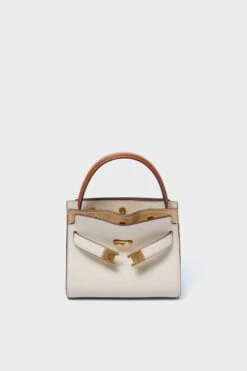 Tory Burch New Cream Lee Radziwill Petite Double Bag