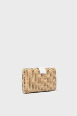 Natural And White Lou Clutch -Loeffler Randall Store aPc7p5NJBSDJOsvNJ0hRBtDYA1MyDWfB 1