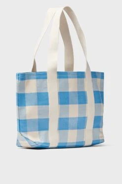 Loeffler Randall Blue And Cream Gingham Bennett Tote -Loeffler Randall Store aTpXgebJHp7PWympWfPuGIxNO45nWAC2 1