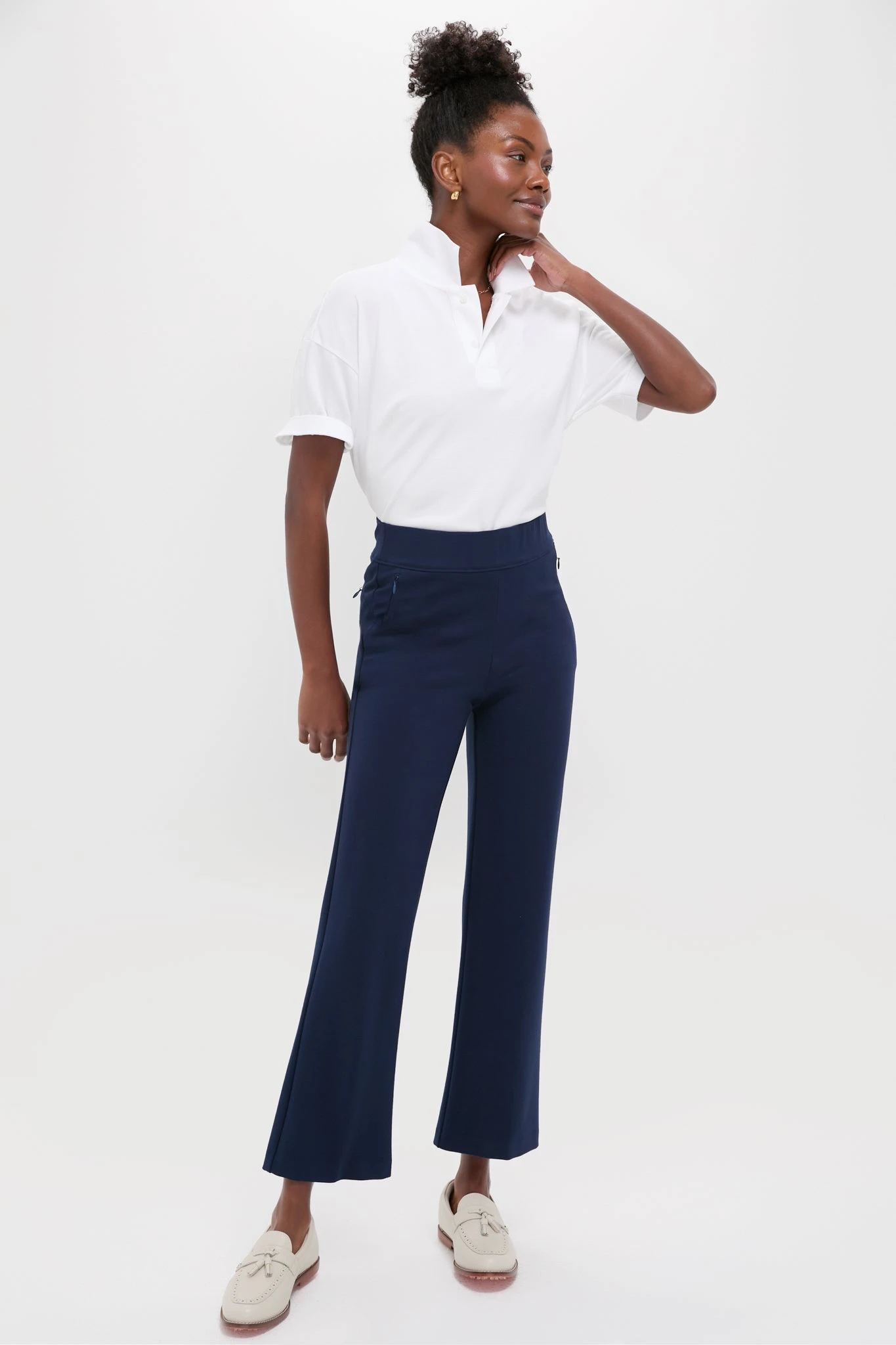 Navy 28 Inch Compression September Pant 6 Navy 28 Inch Compression September Pant - Image 6