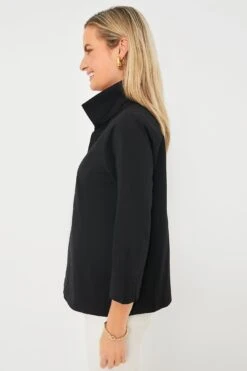 Black Margot Stand Collar Blouse -Loeffler Randall Store abo3bTTedXaNHHDTDBWR1gZMcRUYb04h 1