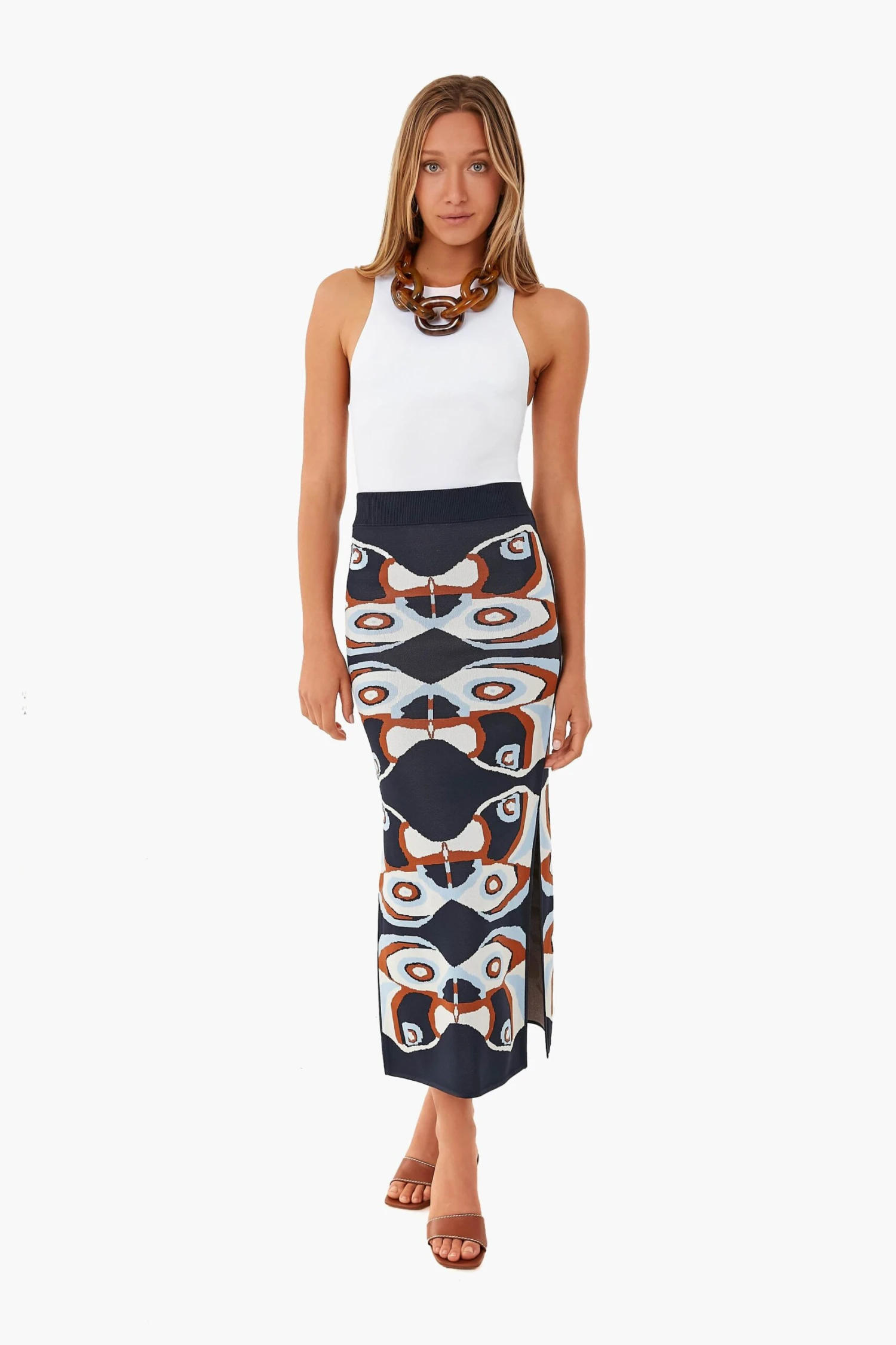 Navy Butterfly Nylah Skirt 2 Navy Butterfly Nylah Skirt - Image 2