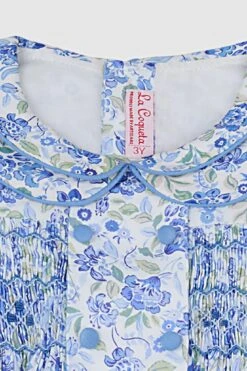 Dusty Blue Floral Arcadia Baby Girls Hand-Smocked Set -Loeffler Randall Store auUNJ6KbYwA8GdoPUuXqooVfvc9INqsf 1