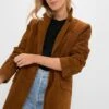 Toffee Suede Leo Blazer