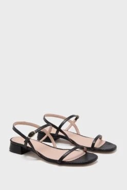 Black Embossed Leather Evelyn Sandals -Loeffler Randall Store bCoXpUsAmfReWhmksVmthh9ThP5Otys3 1