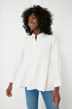 White Ashlen Blouse -Loeffler Randall Store bUVIcsdUMGTfGkVL2eU286WlEWu9uU13 1