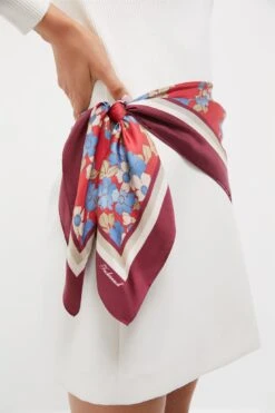 Scarlet Sakura Medium Silk Scarf -Loeffler Randall Store bZzVrgHREwdPlGSGQDEXHcTshrjWAWrl 1