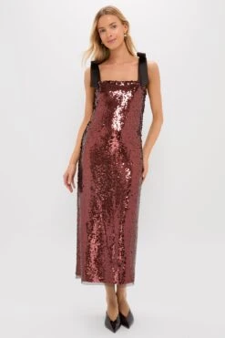 Radiant Bronze Sequin Roxy Dress