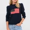 Navy Cropped Cotton Puff Sleeve Americana -Loeffler Randall Store bpQ8ofUUkN1EpbxvbIZcxOLPqEDxXiS6 1