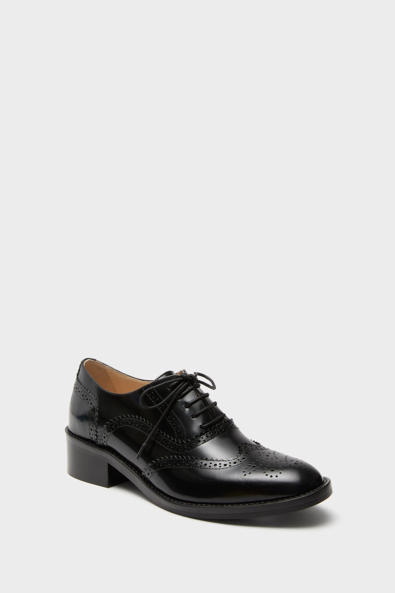 Black Leather Brogue Oxford Shoes 1 Black Leather Brogue Oxford Shoes