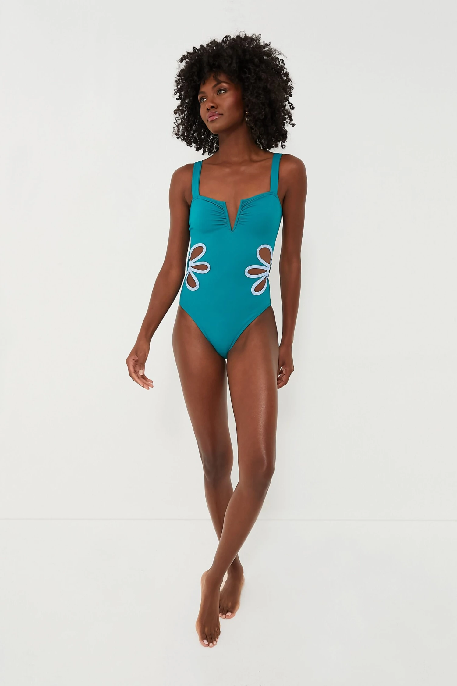 Exclusive Ocean And Blue Flora One Piece 2 Exclusive Ocean And Blue Flora One Piece - Image 2