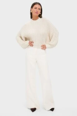 Ivory Bitsy Sweater -Loeffler Randall Store cDWYqX4bV86W1uhALeYsKkhNi5W3AFAS 1