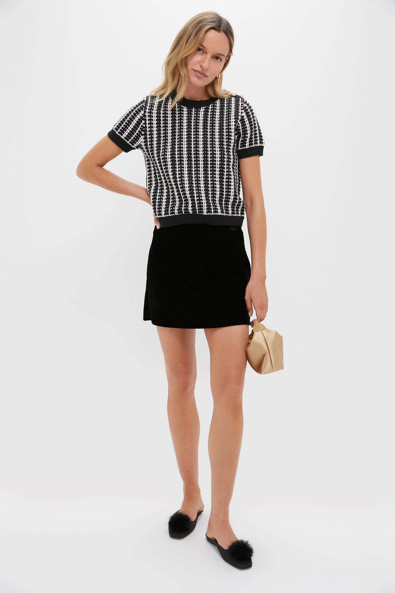 Black Velvet Grace Mini Skort 2 Black Velvet Grace Mini Skort - Image 2