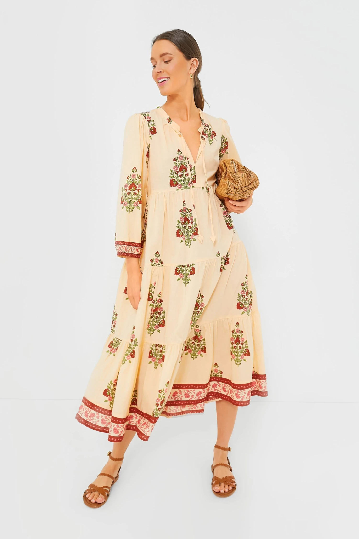 Blush Chandelier Long Sleeve Salty Paloma Caftan 2 Blush Chandelier Long Sleeve Salty Paloma Caftan - Image 2