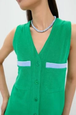 Green Terrycloth Myla Romper Coverup -Loeffler Randall Store cm9uza474hqSJzOQsNG1DdnThg7umqP6 1