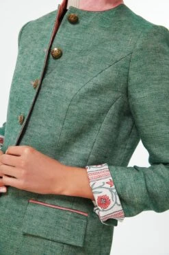 Green Linen Camille Tale Jacket -Loeffler Randall Store d0DEgDdzblfzEYI073esRw6pooMxMgw7 1