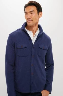 Peter Millar Navy Crown Sweater Fleece Shirt Jacket -Loeffler Randall Store d3ekQlgOM89M7ML1MRo2ZKC5a68GTFMf 1