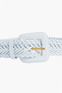 Loeffler Randall White Vachetta Oliver Thin Woven Leather Belt -Loeffler Randall Store dSx1Yp9JppYQCZuLRFRqKs3tYfUYW2US 1