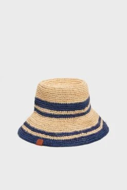 Staud Natural And Navy Raffia Bucket Hat -Loeffler Randall Store dXREmlVb5U2KrNZFdPbN02DEghRfylR2 1