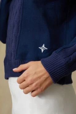 Navy Cable Knit Reid Sweatshirt -Loeffler Randall Store dhHf6i8I3F3mOcurFRyXnTgpJiVpXuRs 1