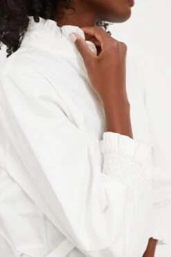 White Teagan Popover Top -Loeffler Randall Store dmcRzh5rfpLxXDWXERQBaVubBUhWRbvq 1