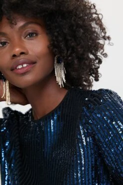 Navy And Black Sequin Katy Blouse -Loeffler Randall Store dvP2YKNrgTliSY9M5qJEGcXARJzS22BA 1