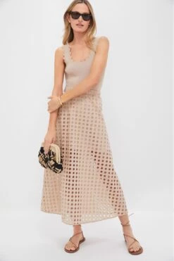 Tan Cotton Eyelet Eve Skirt -Loeffler Randall Store e5sEv2koXyCqF41LmvrF9iVqhyHD141g 1