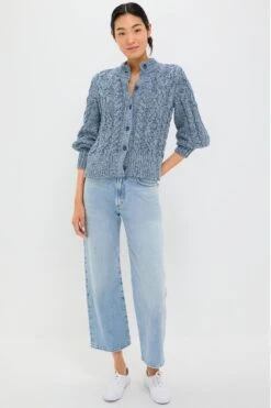 Marled Blue Colette Cardigan -Loeffler Randall Store eBKYa9Zp4sZ3QVNjl5h4ueBPjLV0QWU6 1