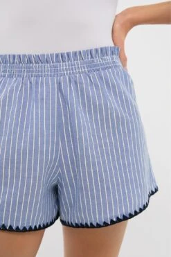 Blue Stripe Whipstitch Kieran Short -Loeffler Randall Store ei6ux3FZxsI8NQ4HKZSXBWhLOSwsgNJS 1
