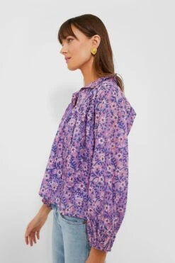 Violet Wildflower Organic Emmaline Blouse 8 Violet Wildflower Organic Emmaline Blouse -Loeffler Randall Store exo33HPXvYUsREpnGVkbdPgVgFDv2Jsu 1