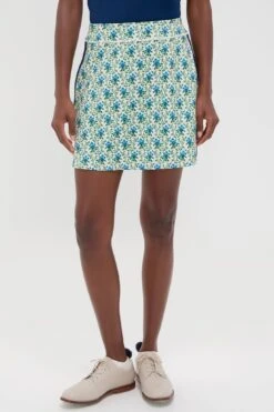 Loeffler Randall Store 3 Victorian Lattice 16 Inch Performance Stretch Woven Karrie Golf Skirt