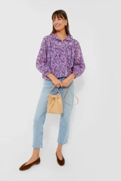 Violet Wildflower Organic Emmaline Blouse 11 Violet Wildflower Organic Emmaline Blouse -Loeffler Randall Store fH9ChQFiGbEl1E6hkhp2HYWJplf8Qpff 1