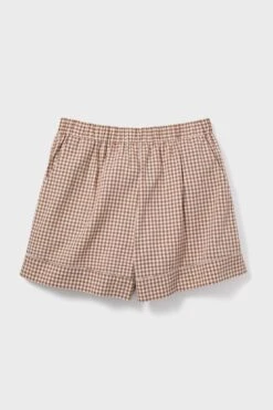 Mocha Cotton Gingham Augusta Shorts -Loeffler Randall Store fIUbrluE6PVasvUnXVZQseW9Bkelo8Ch 1