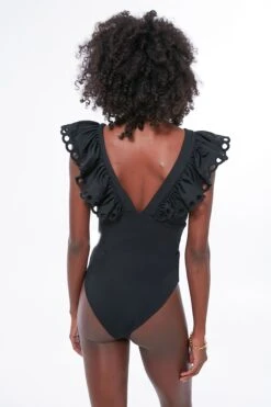 Black Siena Ruffle Scallop One Piece -Loeffler Randall Store fSLUG7SU2XhWJzAr9COOu8fcwkXxsRmy 1